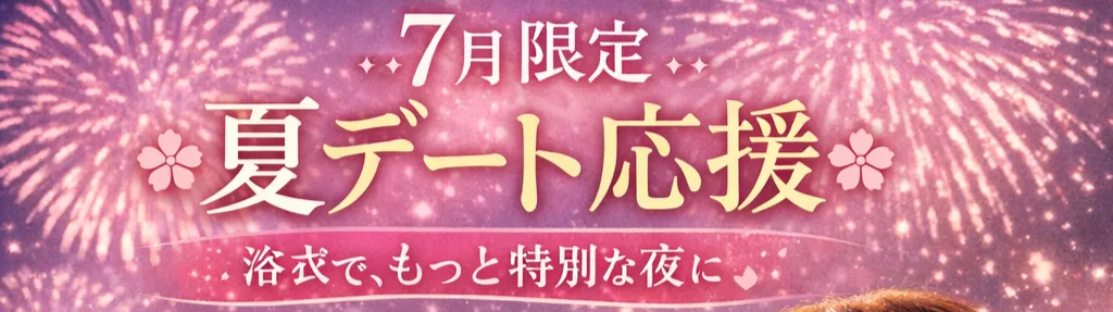 7月限定の夏デート応援イベントの詳細をみる